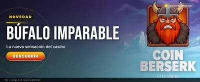 Banner de casino online con premios de Buffalo Win
